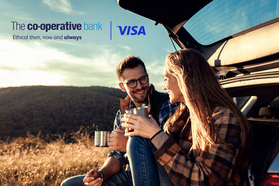 The Co-operative Bank logo | VISA logo