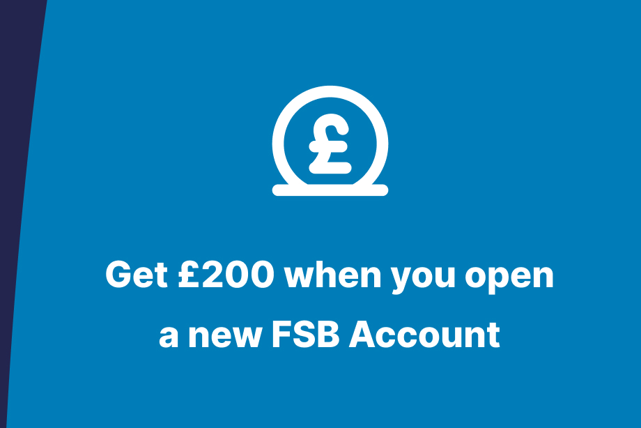 Get £200 when you open a new FSB Business Account